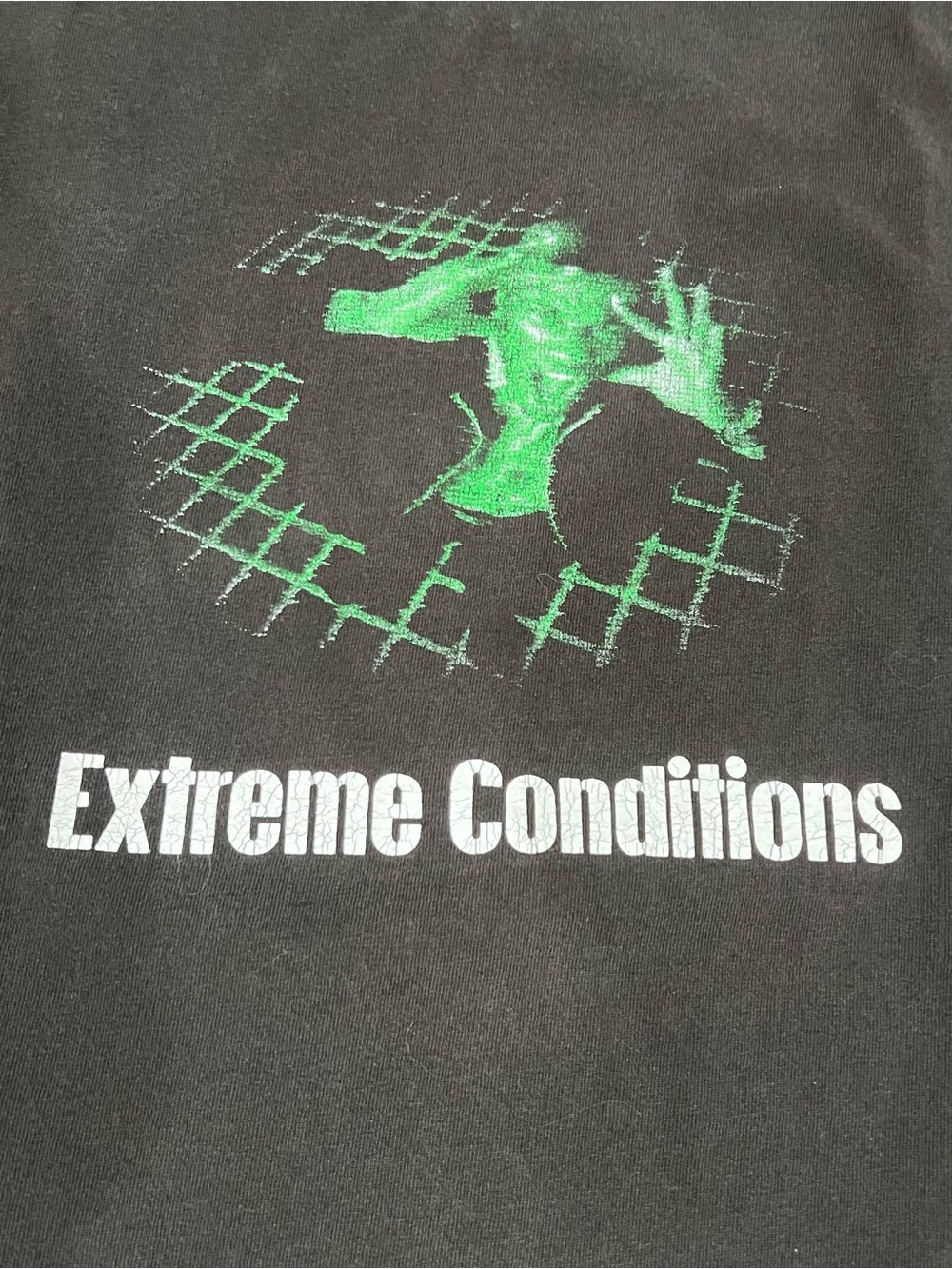 Vintage Late 90’s early 00’s punk style tech pharma tee extreme conditions delta
